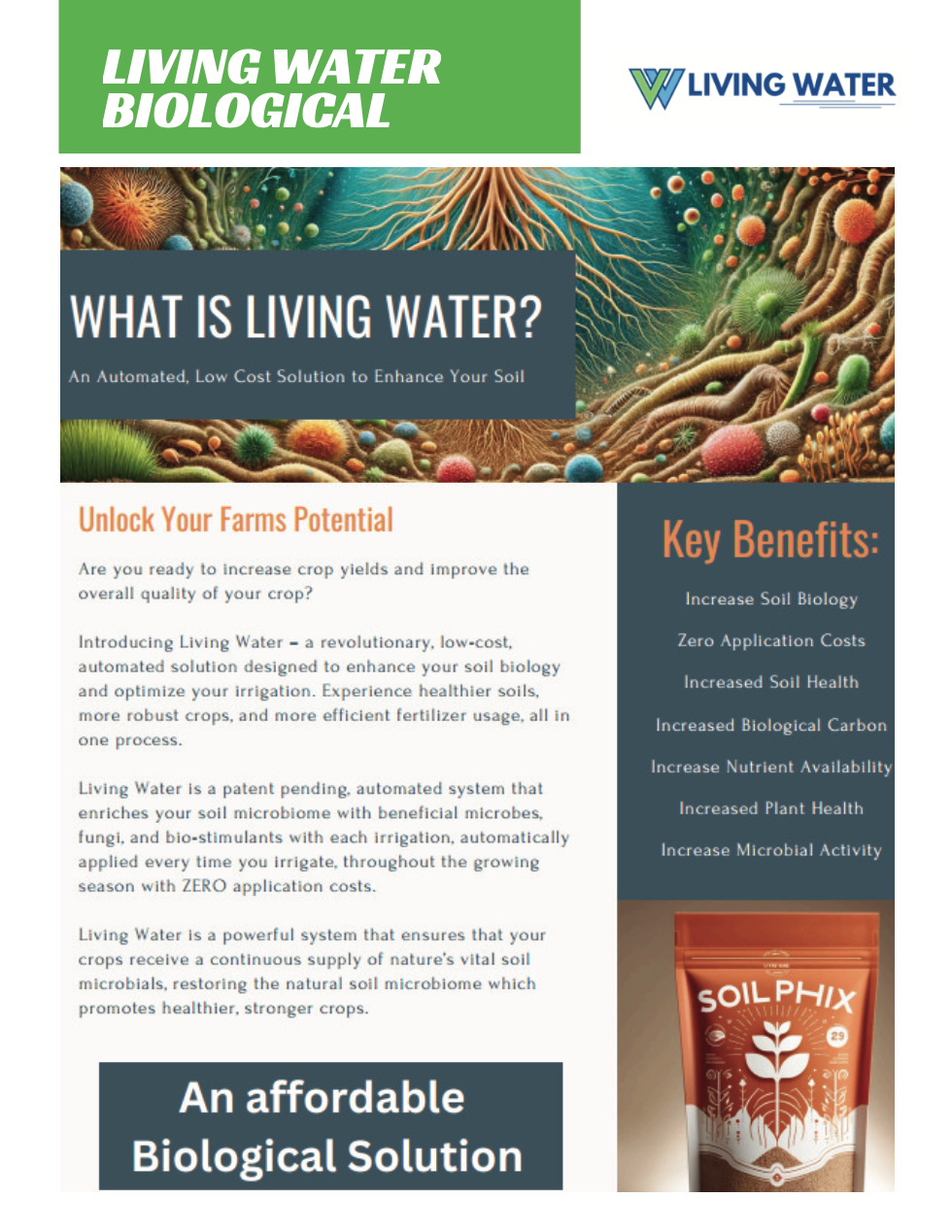 Living water biological details